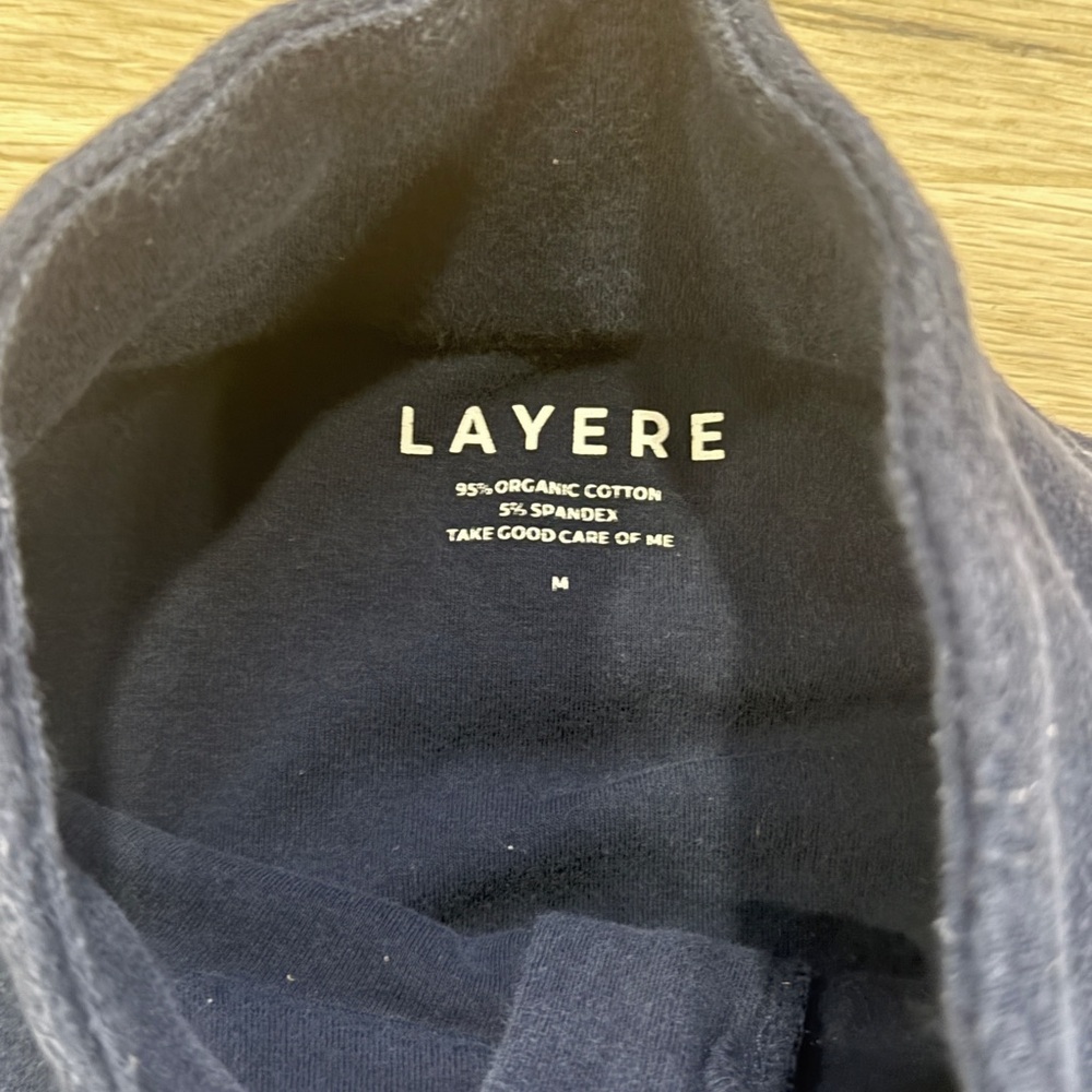 Organic Cotton Zip Jacket - Navy Blue - Picture 6 of 6